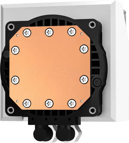 Photo de Kit Watercooling AIO DeepCool LT720 RGB - 360mm (Blanc)