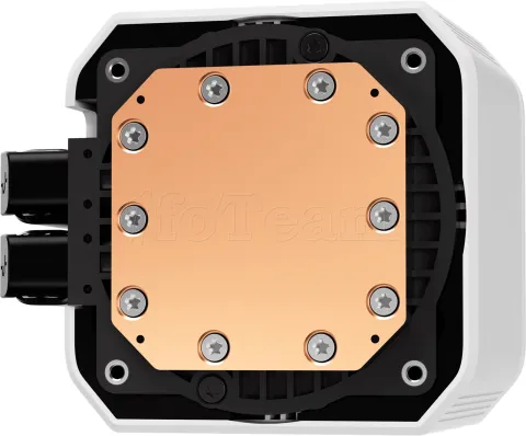 Photo de Kit Watercooling AIO DeepCool Mystique RGB - 240mm (Blanc)