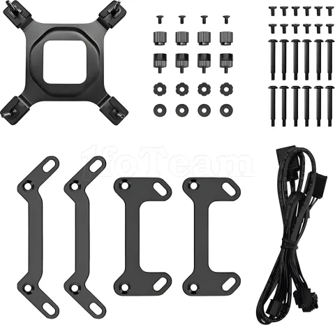 Photo de Kit Watercooling AIO DeepCool Mystique RGB - 240mm (Noir)