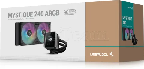 Photo de Kit Watercooling AIO DeepCool Mystique RGB - 240mm (Noir)