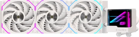 Photo de Kit Watercooling AIO Einarex Vertex RGB - 360mm (Blanc)