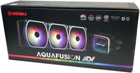 Photo de Kit Watercooling AIO Enermax AquaFusion ADV RGB - 360mm (Noir)