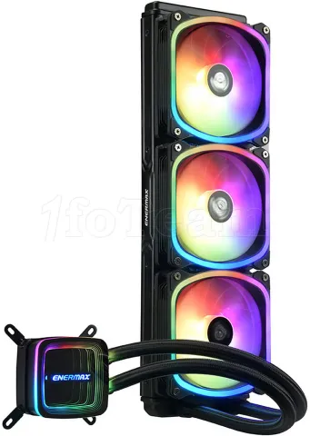 Photo de Kit Watercooling AIO Enermax AquaFusion ADV RGB - 360mm (Noir)