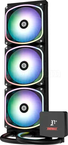 Photo de Kit Watercooling AIO Enermax AquaFusion II RGB - 360mm (Noir)
