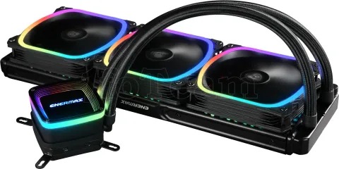 Photo de Kit Watercooling AIO Enermax AquaFusion RGB - 360mm (Noir)