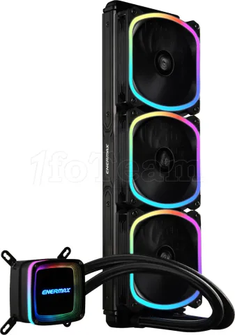 Photo de Kit Watercooling AIO Enermax AquaFusion RGB - 360mm (Noir)