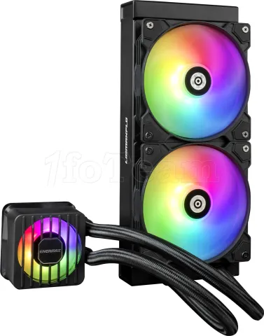 Photo de Kit Watercooling AIO Enermax LiqMaxFlo RGB - 240mm (Noir)