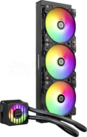 Photo de Kit Watercooling AIO Enermax LiqMaxFlo RGB - 360mm (Noir)