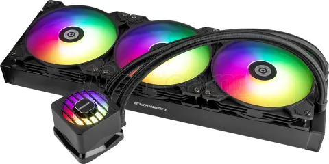 Photo de Kit Watercooling AIO Enermax LiqMaxFlo RGB - 420mm (Noir)