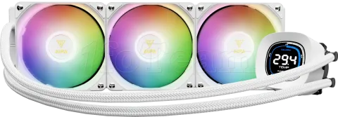 Photo de Kit Watercooling AIO Gamdias Aura GL Digital RGB - 360mm (Blanc)