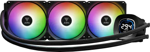 Photo de Kit Watercooling AIO Gamdias Aura GL Digital RGB - 360mm (Noir)