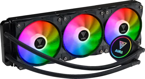 Photo de Kit Watercooling AIO Gamdias Aura GL RGB - 360mm (Noir)