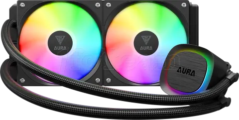 Photo de Kit Watercooling AIO Gamdias Aura GL V2 RGB - 240mm (Noir)