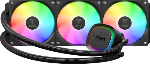 Photo de Kit Watercooling AIO Gamdias Aura GL V2 RGB - 360mm (Noir)