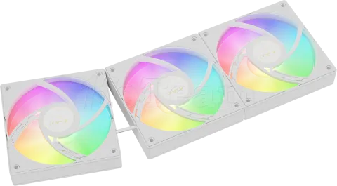 Photo de Kit Watercooling AIO Gamdias Chione E4 RGB - 360mm (Blanc)