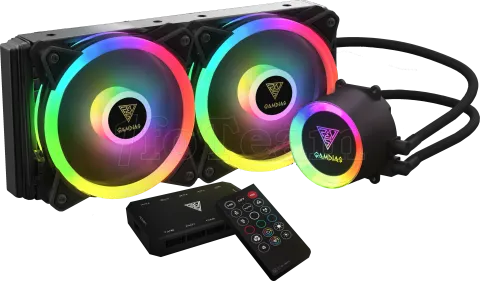 Photo de Kit Watercooling AIO Gamdias Chione M2-240R RGB (Noir)