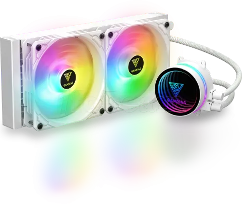 Photo de Kit Watercooling AIO Gamdias Chione M3 RGB - 240mm (Blanc)