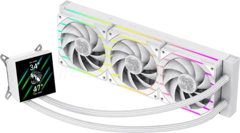 Photo de Kit Watercooling AIO Gamemax Hailstorm 360mm (Blanc)