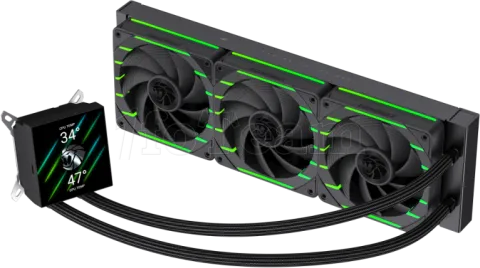 Photo de Kit Watercooling AIO Gamemax Hailstorm 360mm (Noir)