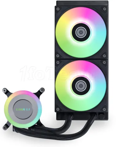 Photo de Kit Watercooling AIO Lian Li Galahad II Lite RGB - 240mm (Noir)