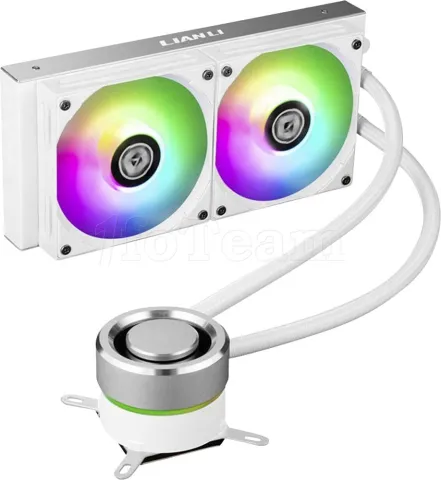 Photo de Kit Watercooling AIO Lian Li Galahad RGB 240mm (Blanc)