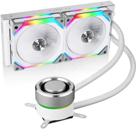 Photo de Kit Watercooling AIO Lian Li Galahad SL RGB 240mm (Blanc)