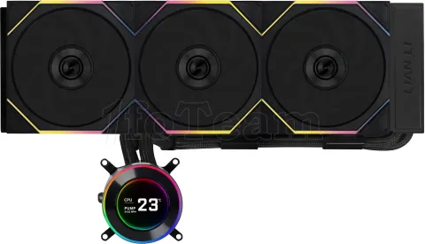 Photo de Kit Watercooling AIO Lian Li HydroShift II LCD-C CL Wireless RGB - 360mm (Noir)