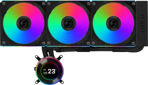 Photo de Kit Watercooling AIO Lian Li HydroShift II LCD-C TL Wireless RGB - 360mm (Noir)