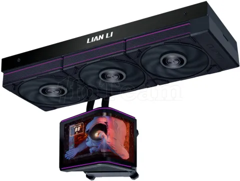 Photo de Kit Watercooling AIO Lian Li HydroShift II OLED P28 RGB - 360mm (Noir)