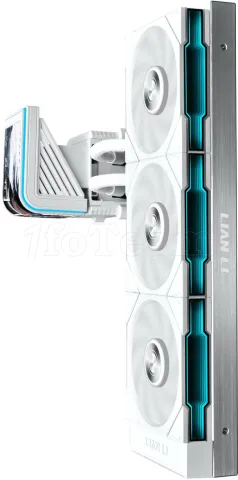 Photo de Kit Watercooling AIO Lian Li HydroShift II OLED TL RGB - 360mm (Blanc)