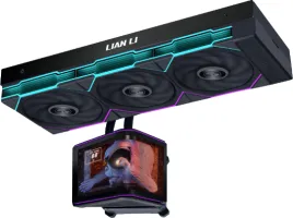 Photo de Kit Watercooling AIO Lian Li HydroShift II OLED TL RGB - 360mm (Noir)