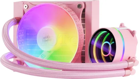 Photo de Kit Watercooling AIO Mars Gaming ML-One RGB - 120mm (Rose)