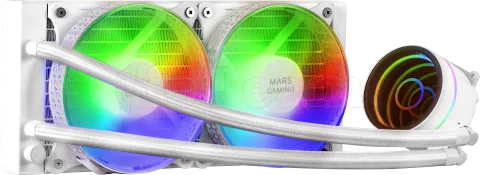 Photo de Kit Watercooling AIO Mars Gaming ML-One RGB - 240mm (Blanc)