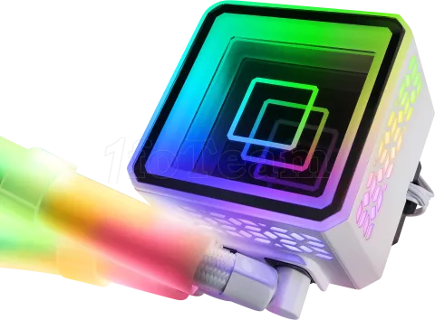 Photo de Kit Watercooling AIO Mars Gaming ML-Ultra RGB - 360mm (Blanc)