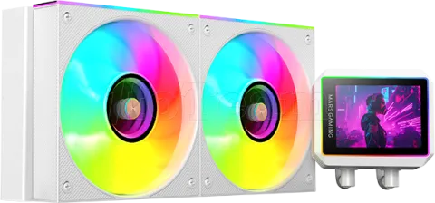 Photo de Kit Watercooling AIO Mars Gaming ML-Vision II RGB - 240mm (Blanc)