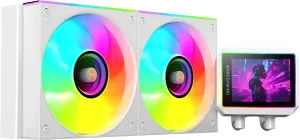 Photo de Kit Watercooling AIO Mars Gaming ML-Vision II RGB - 240mm (Blanc)