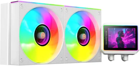Photo de Kit Watercooling AIO Mars Gaming ML-Vision II RGB - 240mm (Blanc)