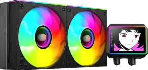 Photo de Kit Watercooling AIO Mars Gaming ML-Vision II RGB - 240mm (Noir)