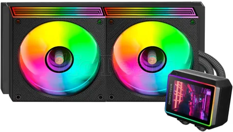 Photo de Kit Watercooling AIO Mars Gaming ML-Vision II RGB - 240mm (Noir)