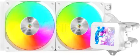 Photo de Kit Watercooling AIO Mars Gaming ML-Vision RGB - 240mm (Blanc)