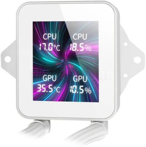 Photo de Kit Watercooling AIO Mars Gaming ML-Vision RGB - 240mm (Blanc)