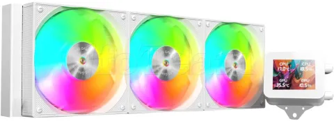 Photo de Kit Watercooling AIO Mars Gaming ML-Vision RGB - 360mm (Blanc)