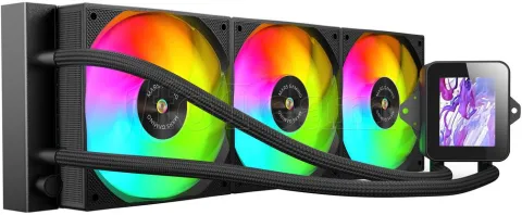 Photo de Kit Watercooling AIO Mars Gaming ML-Vision RGB - 360mm (Noir)