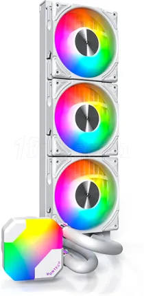 Photo de Kit Watercooling AIO Montech HyperFlow RGB - 360mm (Blanc)