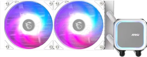 Photo de Kit Watercooling AIO MSI Mag CoreLiquid A13 RGB - 240mm (Blanc)