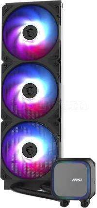 Photo de Kit Watercooling AIO MSI Mag CoreLiquid A13 RGB - 360mm (Noir)