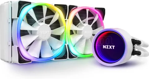 Photo de Kit Watercooling AIO NZXT Kraken X53 RGB - 240mm (Blanc)