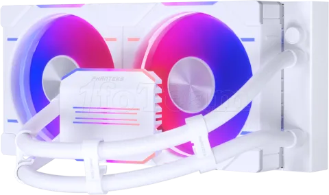 Photo de Kit Watercooling AIO Phanteks Glacier One D30 RGB - 240mm (Blanc)