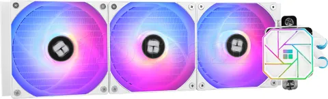 Photo de Kit Watercooling AIO Thermalright Aqua Elite V3 RGB - 360mm (Blanc) Version SI