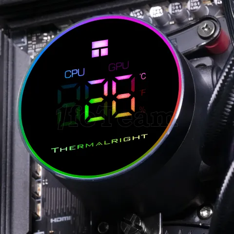 Photo de Kit Watercooling AIO Thermalright Frozen Magic Digital V2 RGB - 360mm (Noir)
